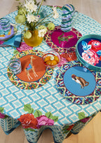 Nizam Stripes - Dienblad - Blauw -  ⌀35cm
