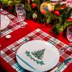 Papieren kerst- en winterservetten 25x25