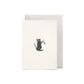 Kat en muis kaart met envelop