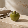 Decoratieve Appel Keramiek - Groen - Ø8,3 x H9 cm