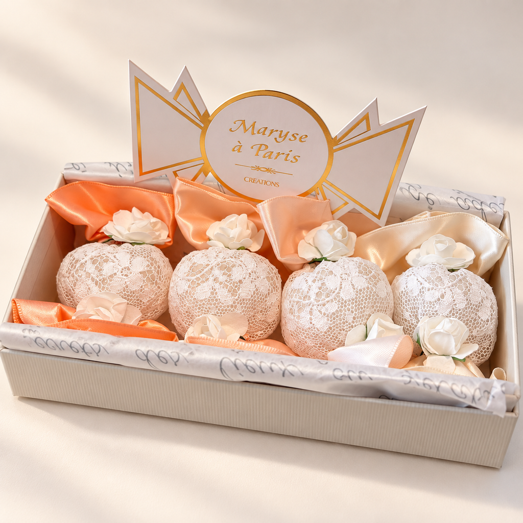 Geurzakjes Les Bonbons doos met 4, Orange Douce