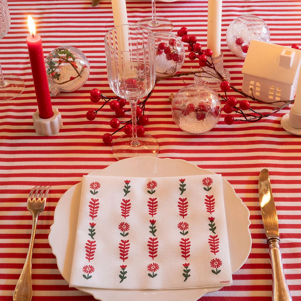 Paper Christmas and winter napkins 40x40