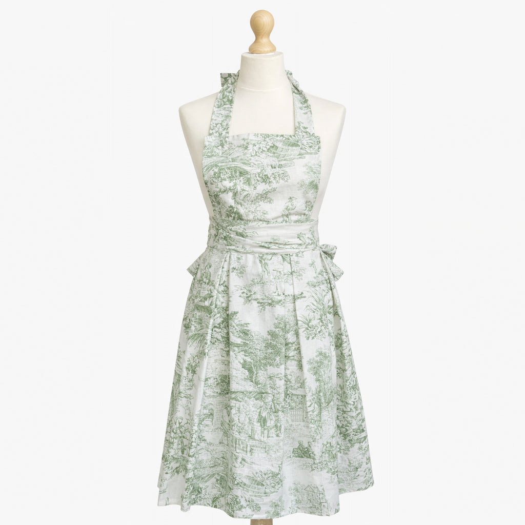Gilda keukenschort – katoen - Toile de Jouy
