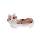 Barrette Likio Milk Coffee Cat en forme de chat aux tons café au lait