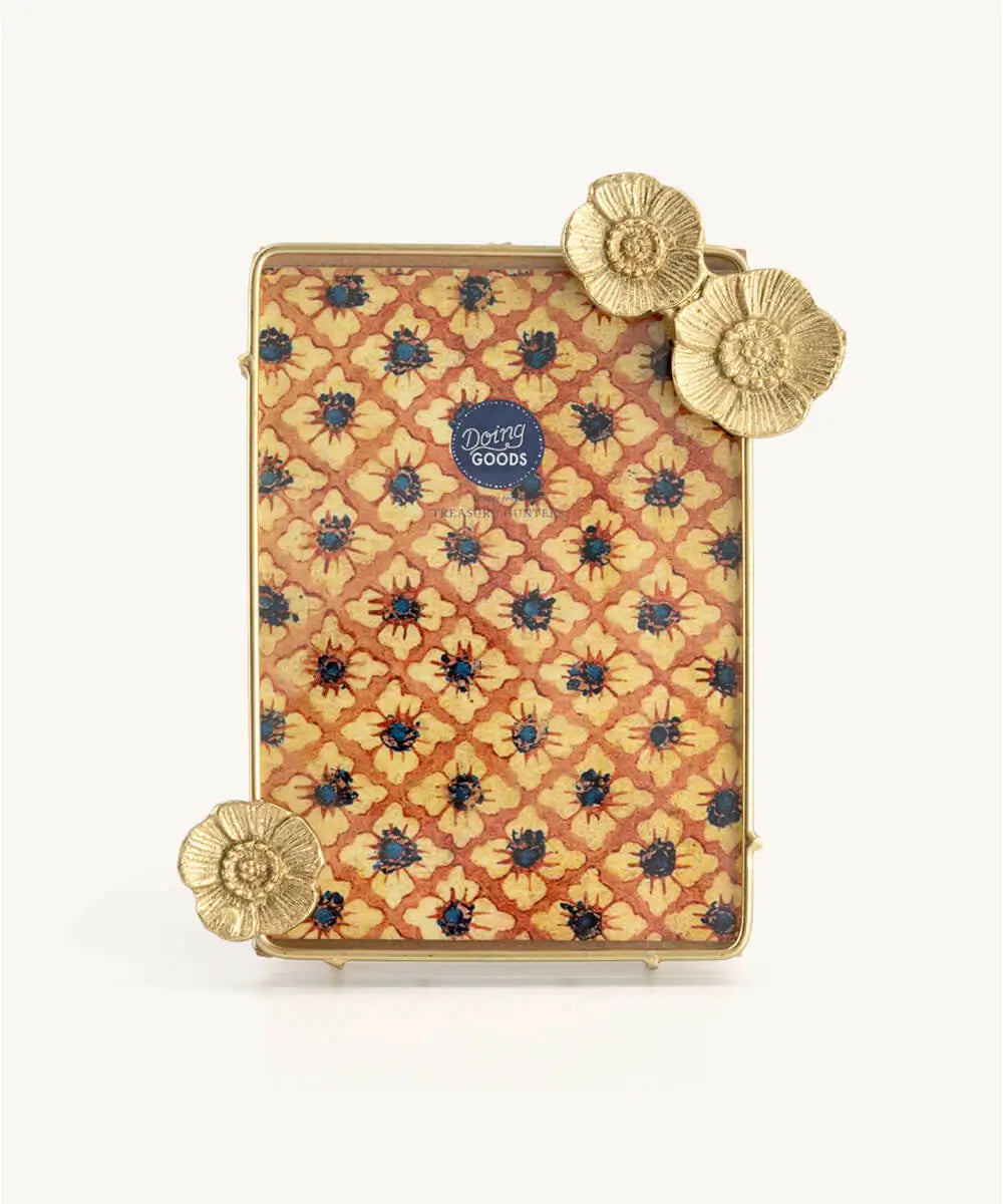 Mia Poppy Fotokader – Goudkleurig Messing – 16 x 11 cm