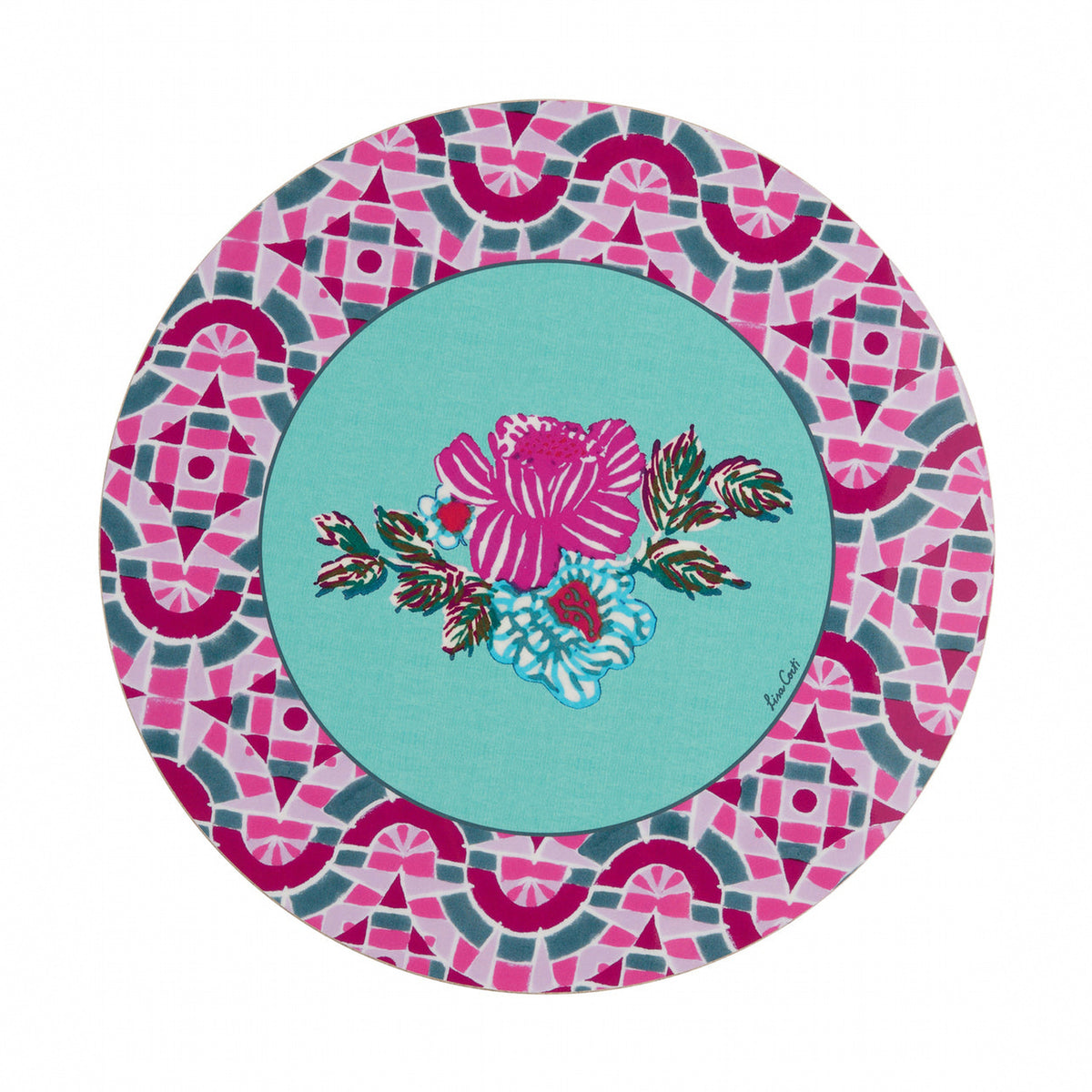 Ronde placemat Amer Rose roze 39 cm