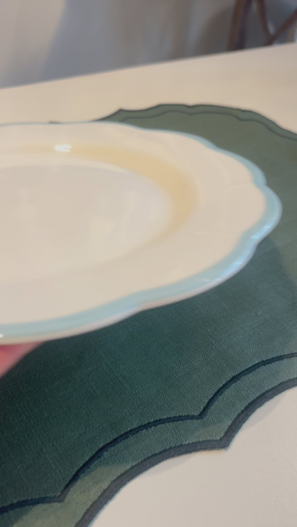 Servies voor 6 Petalo blauw