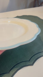 Servies voor 6 Petalo blauw