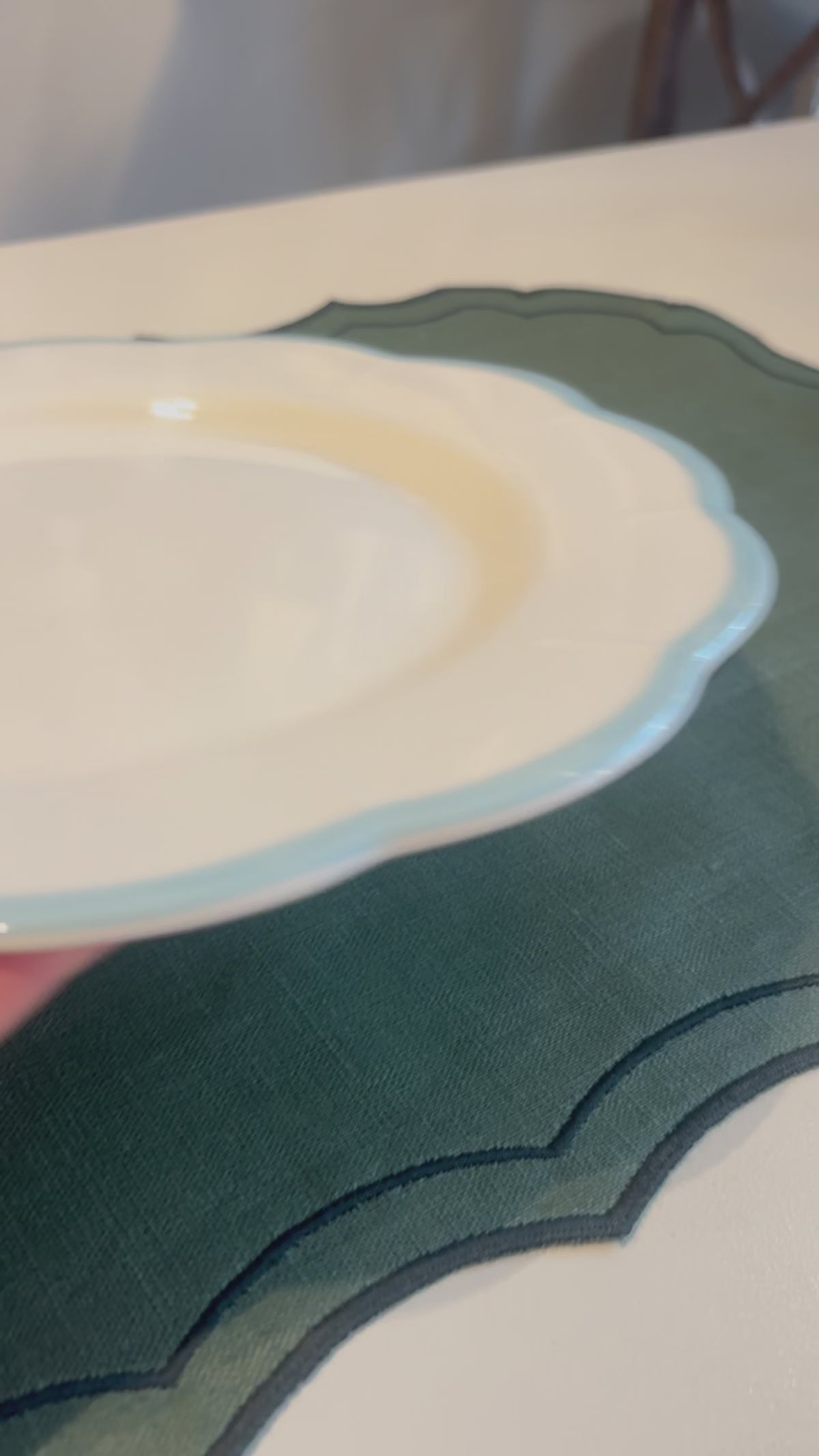 Servies voor 6 Petalo blauw