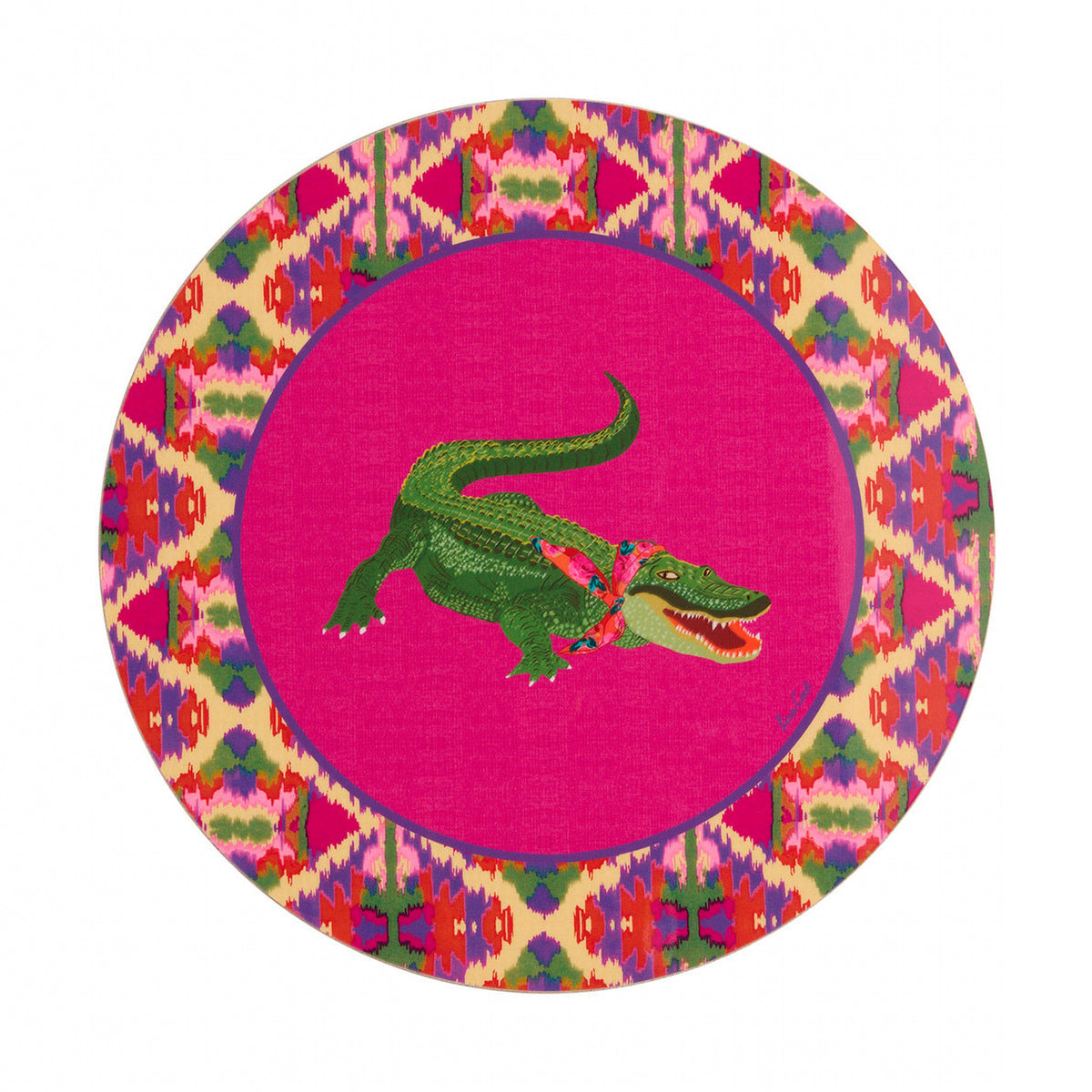 Ronde placemat Safarikat roze 39 cm