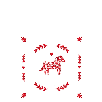 Papieren kerst- en winterservetten 25x25