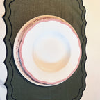 Serviesset Rose en Petalo roze, diep bord Petalo op plat bord Rose