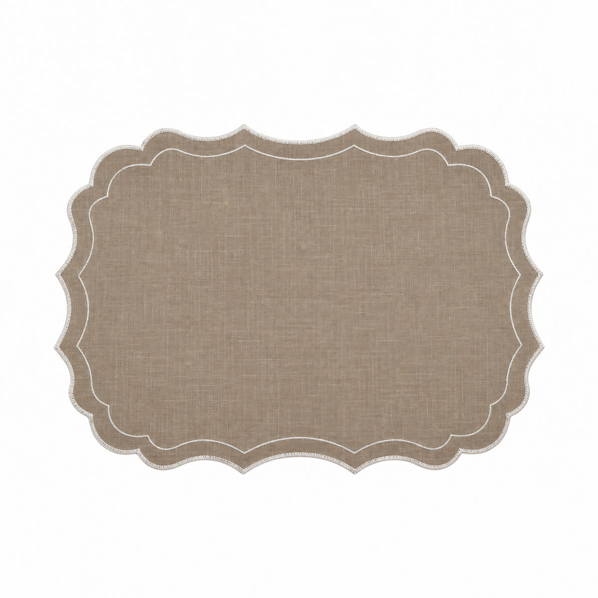 Placemat Firenze beige en ivoor 50 x 35 cm