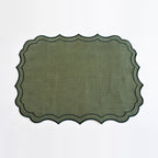 Placemat Firenze tijm en bosgroen 50 x 35 cm